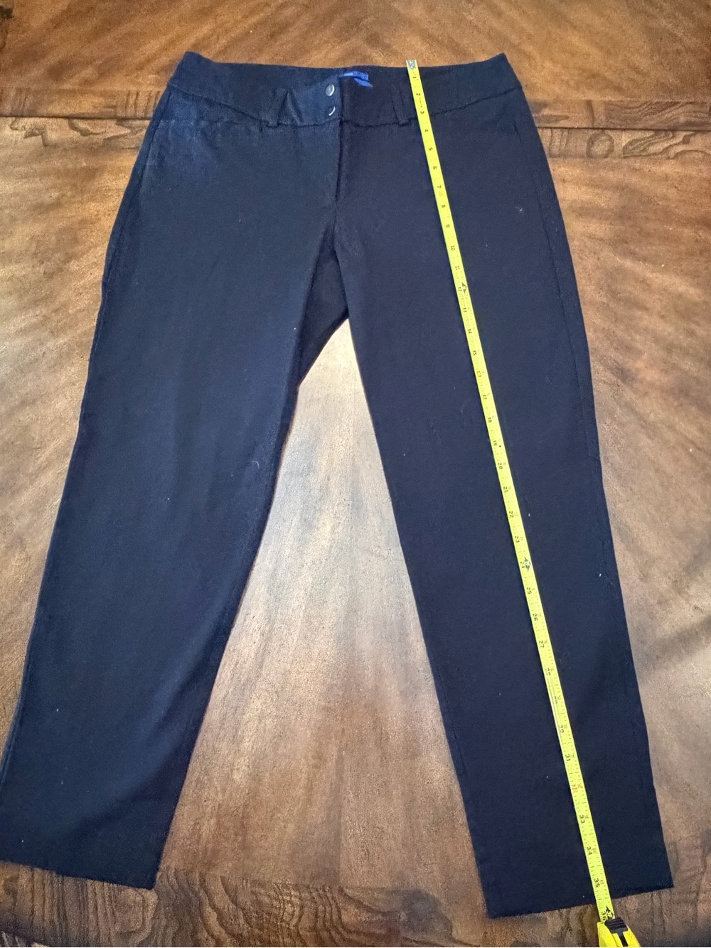 Apt. 9 Torie Black Stretch Straight Leg Pants Size 10